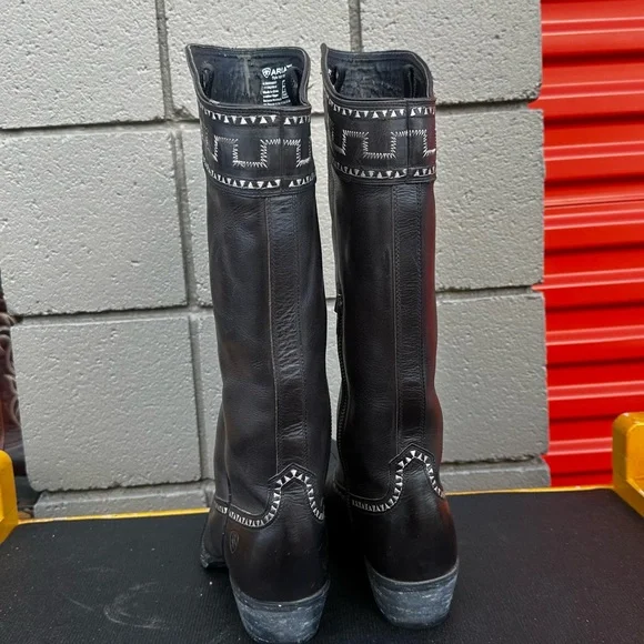 Ariat SAHARA Western Boots Women’s Black Knee High Tall Size 9.5 B - Picture 5 of 7